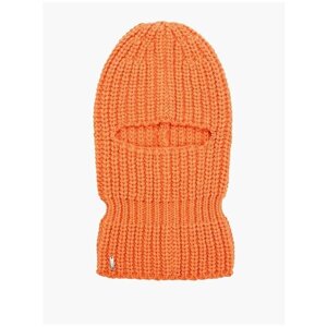 Шапка бини Landre, демисезон/зима, шерсть, вязаная, утепленная, размер 56-59, оранжевый