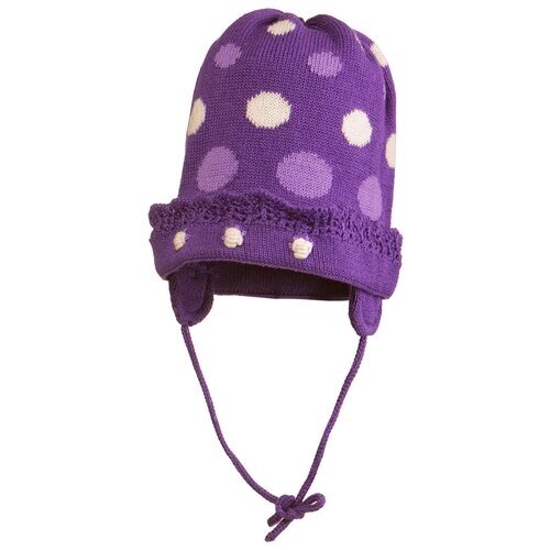 Шапка KERRY для девочек демисезонная, хлопок, размер 48, фиолетовый
