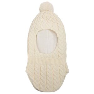 Шапка-шлем Oldos для девочек зимняя, размер 46-48, белый