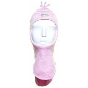 Шапка-шлем Reima для девочек зимняя, размер 52, розовый