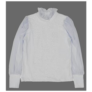 Школьная блуза Белый Слон, размер 140, белый