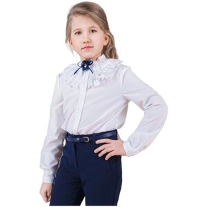 Школьная блуза Инфанта, размер 158/76, белый