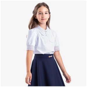 Школьная блуза Kapika, размер 158, белый
