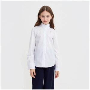 Школьная блуза Minaku, размер 158, белый