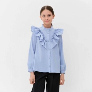 Школьная блуза Minaku, размер 36, голубой