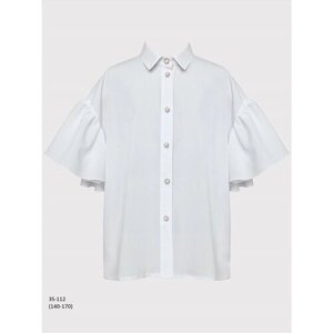 Школьная блуза SLY, размер 152, белый