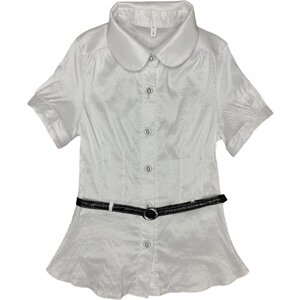 Школьная блуза ТЕХНОТКАНЬ, размер 110, белый