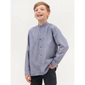 Школьная рубашка Cegisa, размер 134, серый