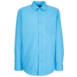 Школьная рубашка Imperator, размер 104-110, голубой