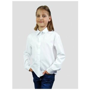 Школьная рубашка IRINA EGOROVA, размер 122, белый