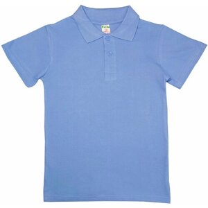 Школьная рубашка RexTex, размер 36, голубой