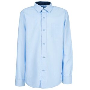 Школьная рубашка Tsarevich, размер 146, синий, голубой