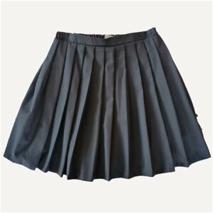 Школьная юбка, миди, размер 152, черный