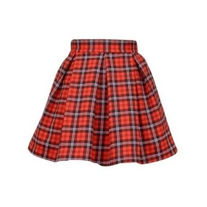 Школьная юбка-полусолнце Luneva, с поясом на резинке, миди, размер 116, красный