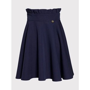 Школьная юбка-полусолнце SLY, мини, размер 128, синий