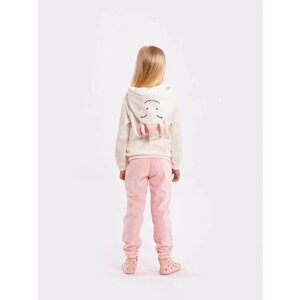 Школьный фартук Fluffy Bunny, размер 92, розовый, белый