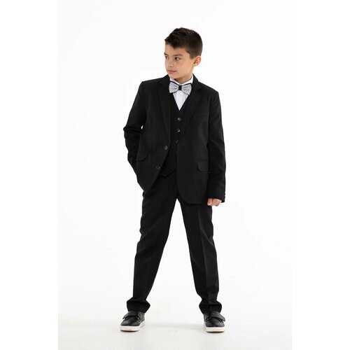 Школьный пиджак Инфанта, размер 122/60, черный