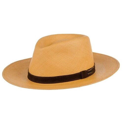 Шляпа федора STETSON, солома, размер 59, бежевый