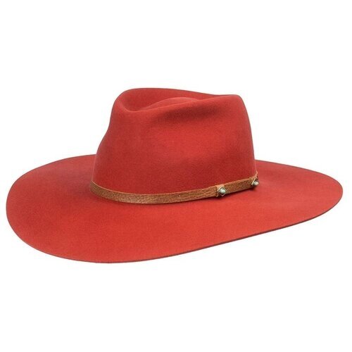 Шляпа ковбойская Bailey демисезонная, шерсть, подкладка, утепленная, размер 57, красный
