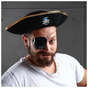 Шляпа пирата "Храбрый пират", р-р 55-56