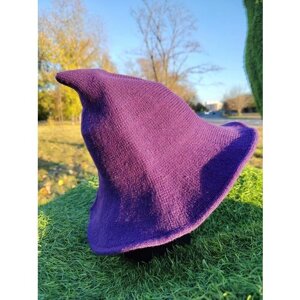 Шляпа ведьмы на Хэллоуин фиолетовая