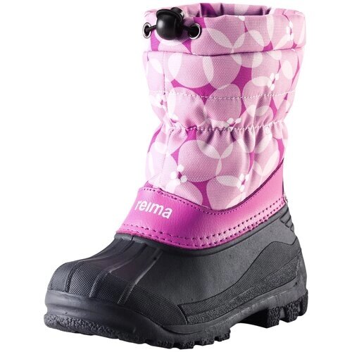 Сноубутсы Reima для девочек, водонепроницаемые, светоотражающие элементы, размер 35, розовый