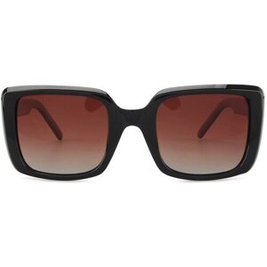 Солнцезащитные очки Aolise, квадратные, оправа: пластик, поляризационные, для женщин, коричневый