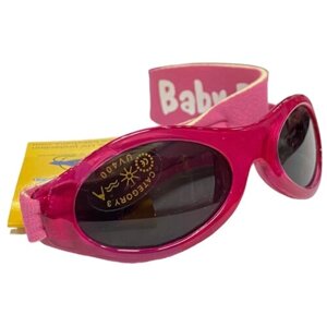 Солнцезащитные очки Baby Banz, овальные, со 100% защитой от УФ-лучей, розовый