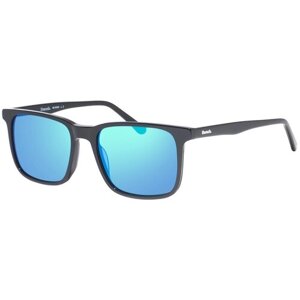 Солнцезащитные очки Bench, квадратные, оправа: пластик, для мужчин, синий