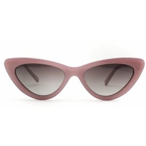 Солнцезащитные очки Boccaccio, кошачий глаз, оправа: пластик, с защитой от УФ, градиентные, поляризационные, для женщин, розовый