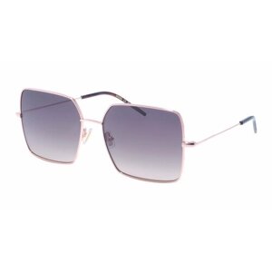 Солнцезащитные очки BOSS, квадратные, оправа: металл, для мужчин, коричневый