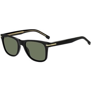 Солнцезащитные очки BOSS, вайфареры, с защитой от УФ, черный