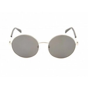 Солнцезащитные очки Bulget, круглые, оправа: металл, серебряный