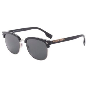 Солнцезащитные очки Burberry, бесцветный, черный