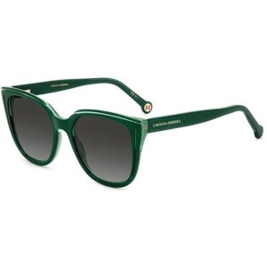 Солнцезащитные очки CAROLINA HERRERA, круглые, оправа: пластик, для женщин, зеленый