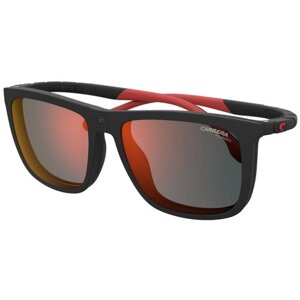 Солнцезащитные очки Carrera, прямоугольные, оправа: пластик, спортивные, поляризационные, с защитой от УФ, красный