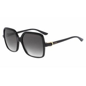 Солнцезащитные очки Cartier, черный, бесцветный