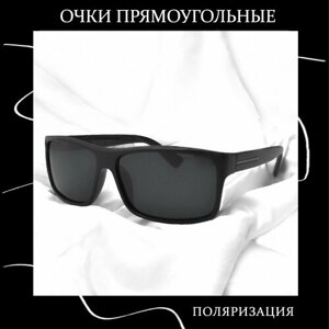 Солнцезащитные очки Cheysler Прямоугольные с поляризацией, черный
