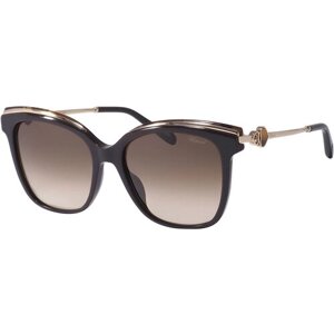 Солнцезащитные очки Chopard, квадратные, оправа: пластик, градиентные, для женщин, коричневый