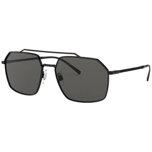 Солнцезащитные очки DOLCE & GABBANA, авиаторы, оправа: пластик, с защитой от УФ, для мужчин, черный