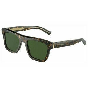 Солнцезащитные очки DOLCE & GABBANA, квадратные, оправа: пластик, с защитой от УФ, для мужчин, зеленый