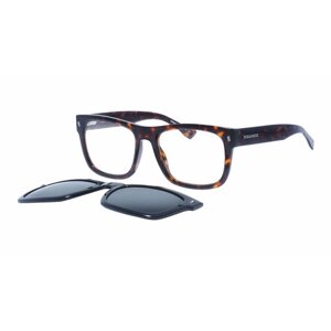 Солнцезащитные очки DSQUARED2, квадратные, оправа: пластик, для мужчин, черный