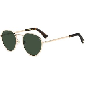 Солнцезащитные очки DSQUARED2, панто, оправа: металл, золотой