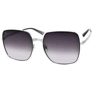 Солнцезащитные очки Enni Marco, бабочка, оправа: металл, градиентные, для женщин, серебряный