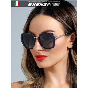 Солнцезащитные очки Exenza, черный, серебряный
