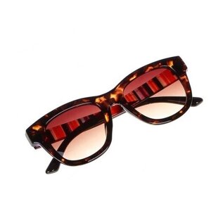Солнцезащитные очки Galante, клабмастеры, оправа: пластик, с защитой от УФ, для женщин, коричневый