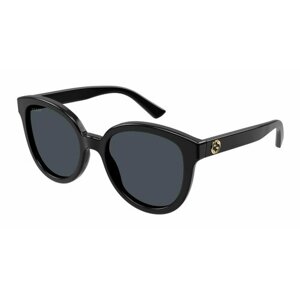 Солнцезащитные очки GUCCI GG1315S 001, круглые, оправа: пластик, с защитой от УФ, для женщин, черный