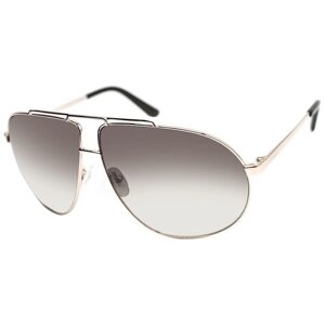 Солнцезащитные очки GUESS, авиаторы, оправа: металл, градиентные, для женщин, золотой