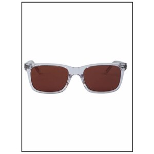 Солнцезащитные очки GUESS, прямоугольные, с защитой от УФ, для женщин, серый
