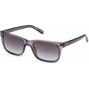 Солнцезащитные очки GUESS, прямоугольные, с защитой от УФ, градиентные, для мужчин, серый